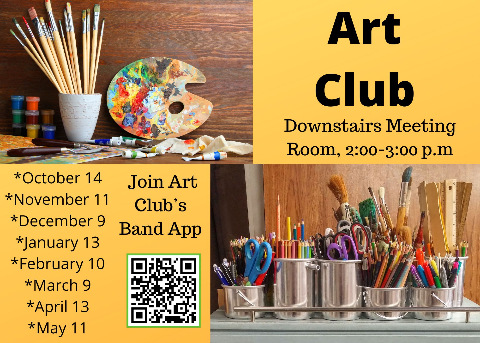Art Club Schedule 