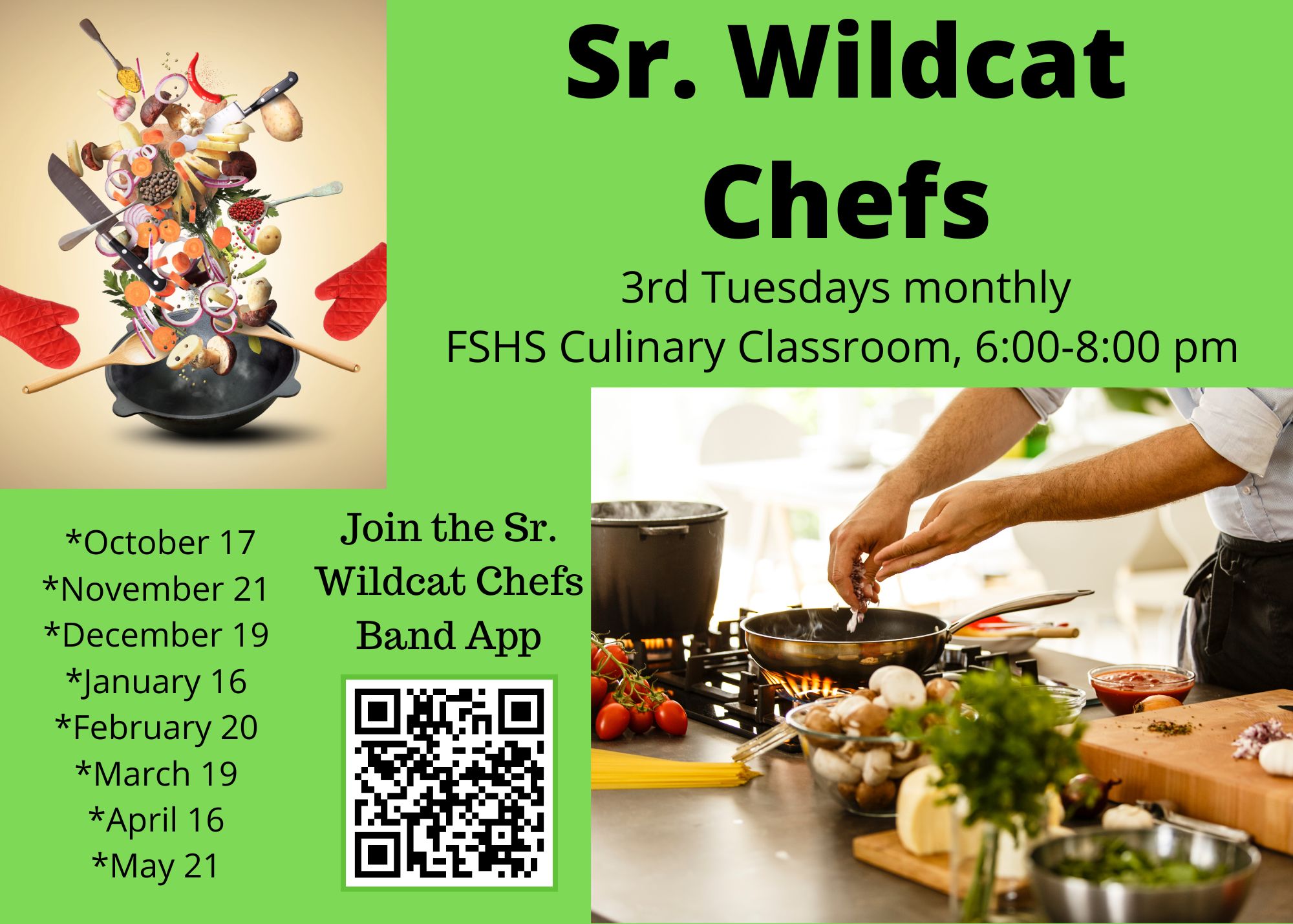 Sr. Wildcats Schedule