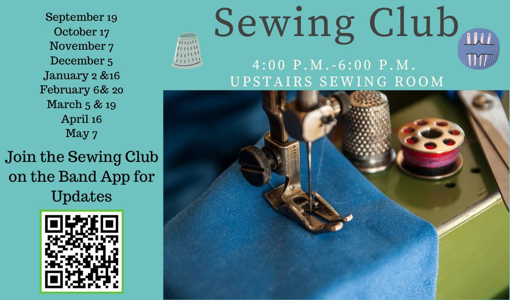 Sewing Club Schedule